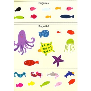 My Under The Sea Bloomsbury Sticker Activity Book หนังสือเด็ก กิจกรรม สติ๊กเกอร์ สัตว์ทะเล ภาษาอังกฤษ ปกอ่อน #90050 [X]