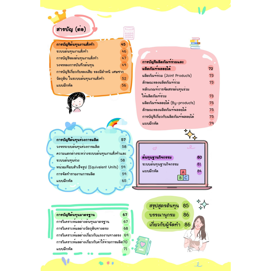 c111 สรุปการบัญชีต้นทุน 9786165989244