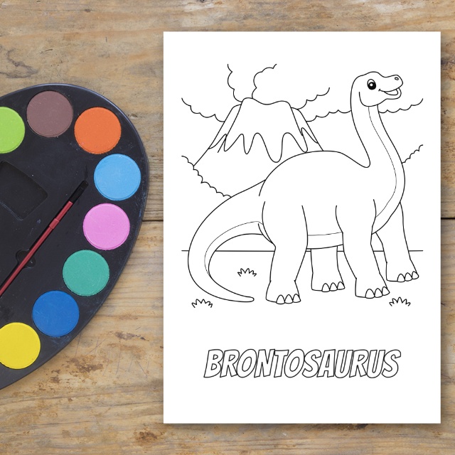 สมุดระบายสีไดโนเสาร์ - Dinosaur Coloring Book