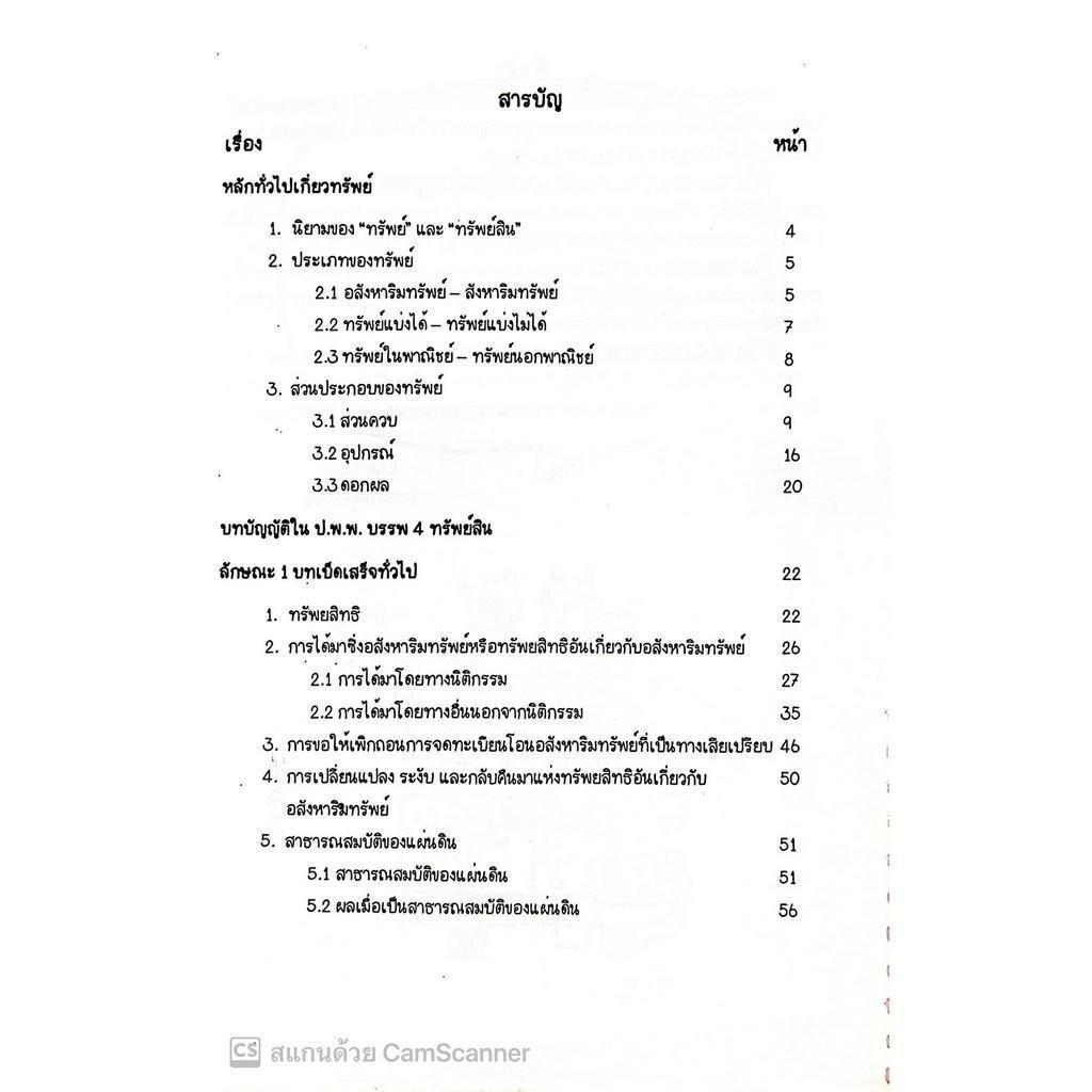 สรุปย่อกฎหมาย ทรัพย์ / โดย : Law Note ณัฐภัทร สองห้อง / ปีที่พิมพ์ : พฤษภาคม 2566 (ครั้งที่ 2)