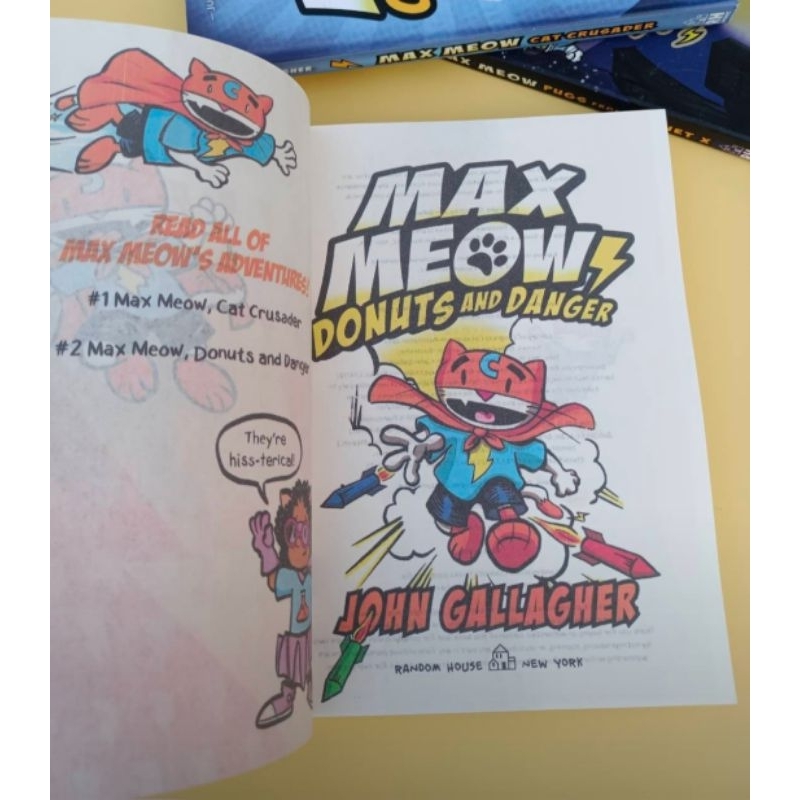 หนังสือชุด Max Meow 3 เล่ม หนังสือการ์ตูน ภาษาอังกฤษ Comic Book สำหรับเด็ก