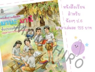 หนังสืออ่านเพิ่มเติม  มานะ มานี  ป. 6  โดยอาจารย์รัชนี   ศรีไพรวรรณ +++NeW+++