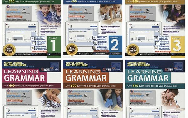 (ได้coinคืน10%)*พร้อมส่ง  เฉลยทุกเล่ม หนังสือแบบฝึกหัด แกรมม่า Singapore Learning + English Grammar (6 books set) SAP Education