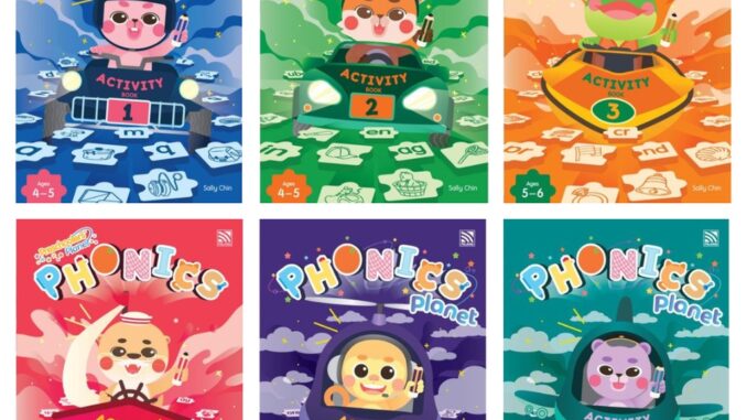 Preschoolers' Planet Phonics Activity แบบฝึกหัดภาษาอังกฤษสำหรับเด็กอนุบาล Pelangithai