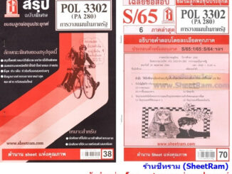 ชีทราม POL3302 / PA280 / PS251 การวางแผนในภาครัฐ