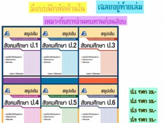 สรุปเข้ม สังคมศึกษา ป.1-6 #ฟิสิกส์เซ็นเตอร์