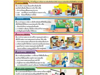 โปสเตอร์เรื่องกิจกรรม 5 ส #EP-282  โปสเตอร์พลาสติก โปสเตอร์สื่อการเรียนรู้