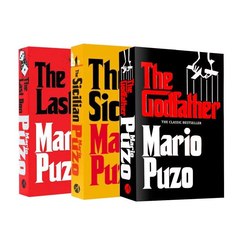 A Book* The Godfather Mario Puzo 3 books set English book หนังสือภาษาอังกฤษ 3 เล่ม