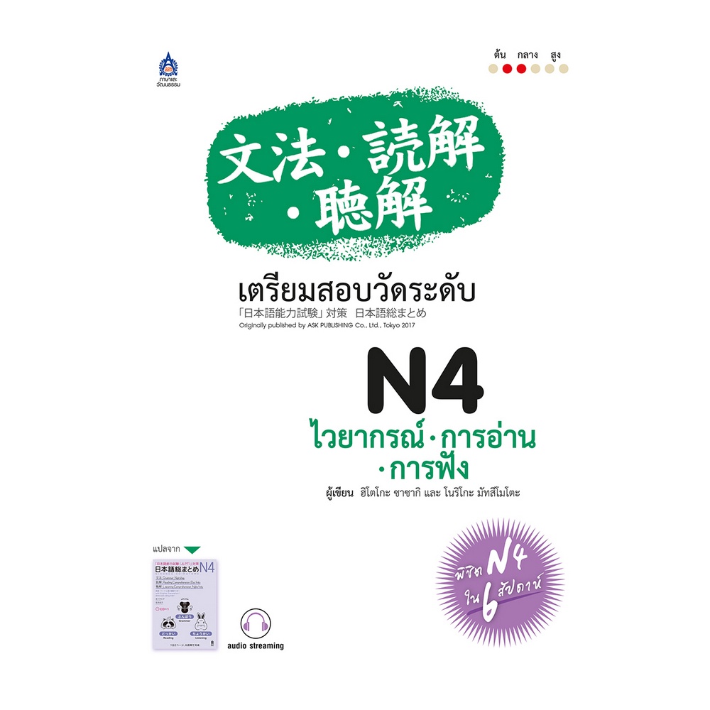 B2S หนังสือ เตรียมสอบฯN4ไวยากรณ์ อ่าน ฟัง