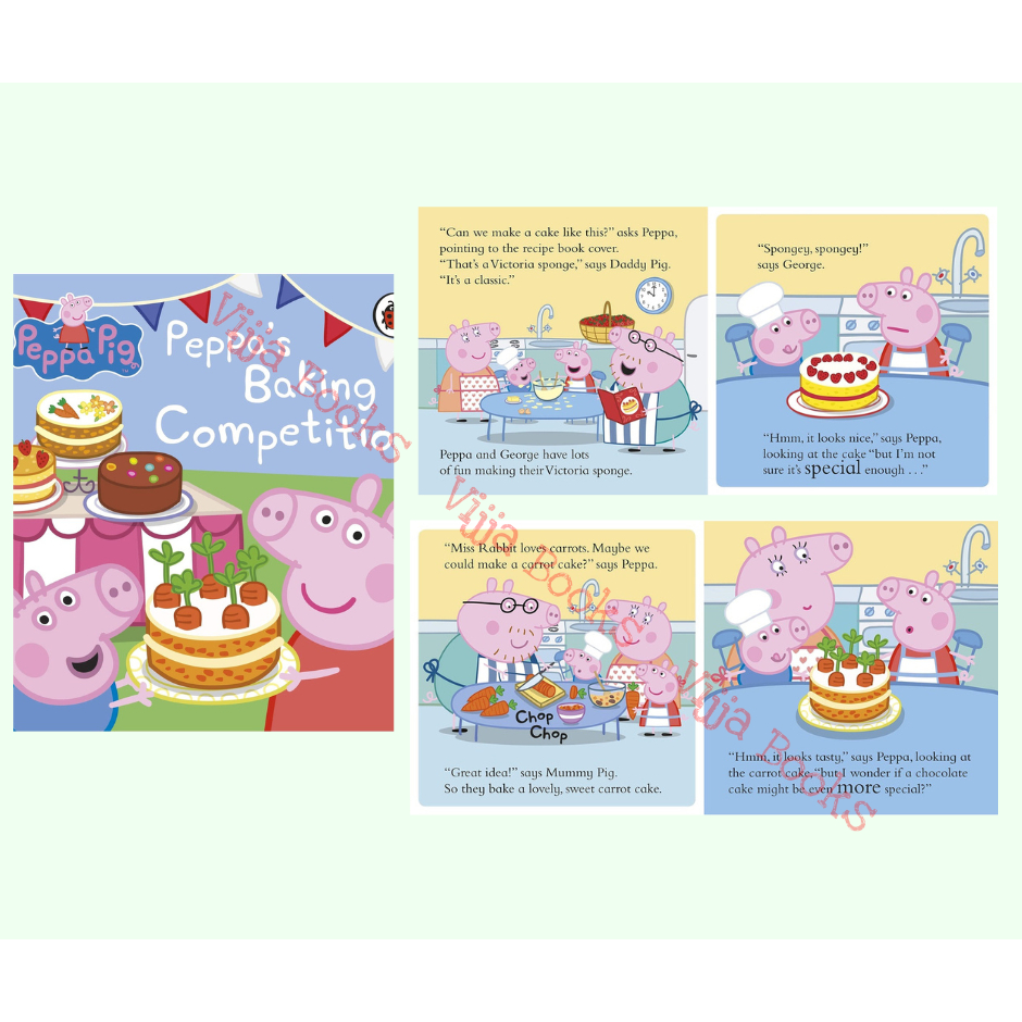 Peppa Pig หนังสือเด็ก นิทาน หมูน้อยเป๊บป้า ภาษาอังกฤษ บอร์ดบุ๊ค Board book เลือกเล่มได้ [Z]