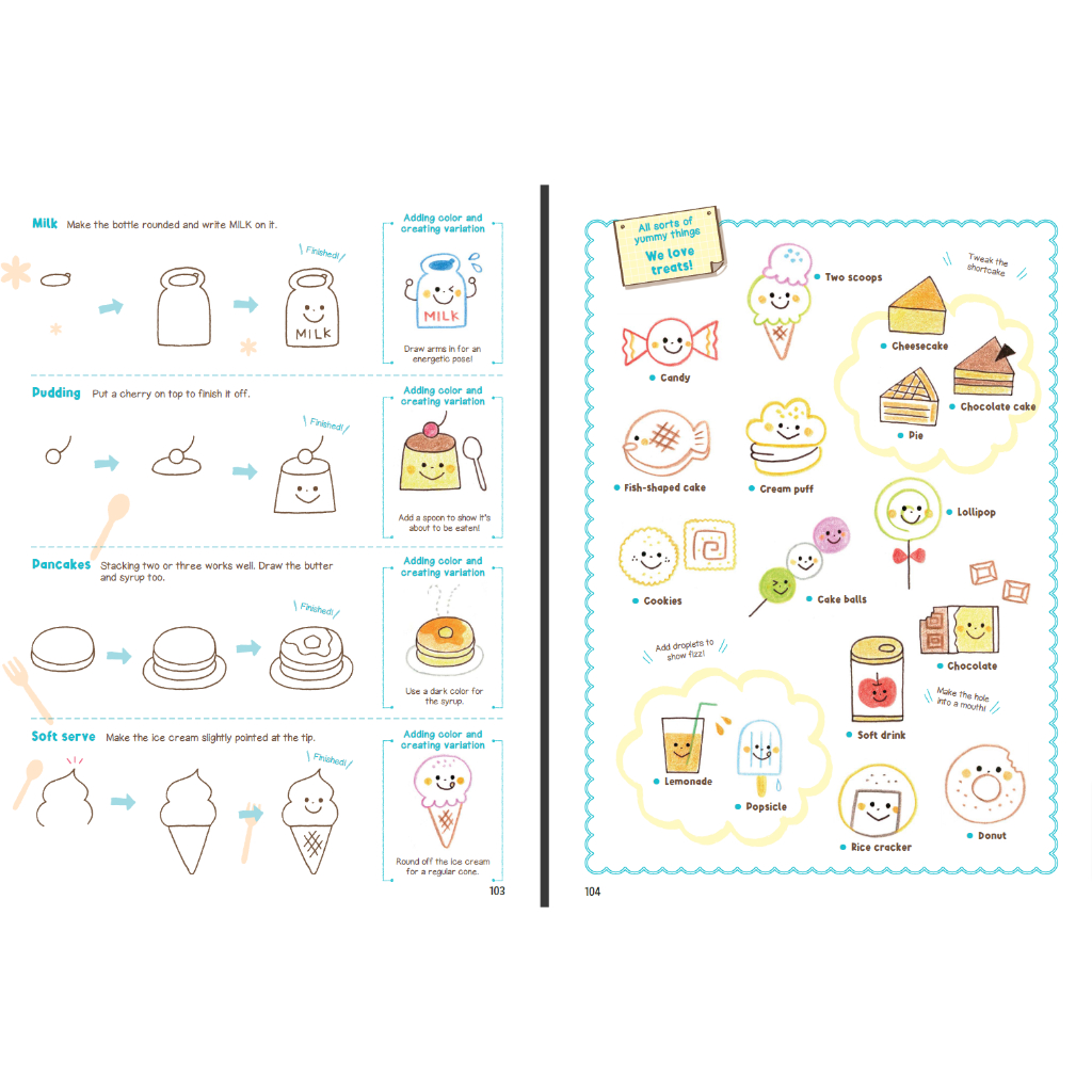 [ΡƉF] หนังสือ How to Draw Cute Doodles and Illustrations: A Step-by-Step Beginner