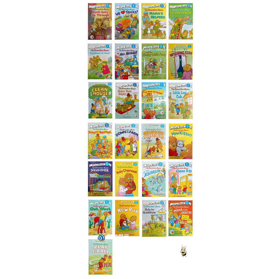 พร้อมส่ง I can read : The Berenstain Bears 25 เล่ม+  audio CD จำนวน 25 Books ฟรีไฟล์เสียงอ่าน