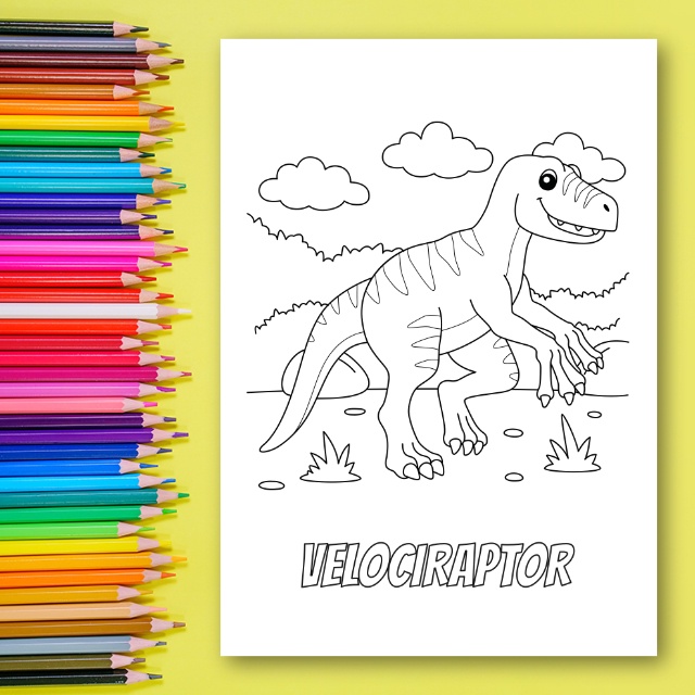 สมุดระบายสีไดโนเสาร์ - Dinosaur Coloring Book