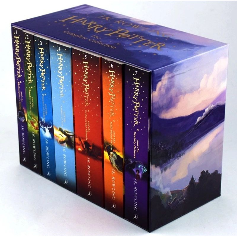 หนังสือชุดภาษาอังกฤษ Harry Potter 1-8哈利波特全英系列书籍1-8Harry Potter English Series Books 1-8