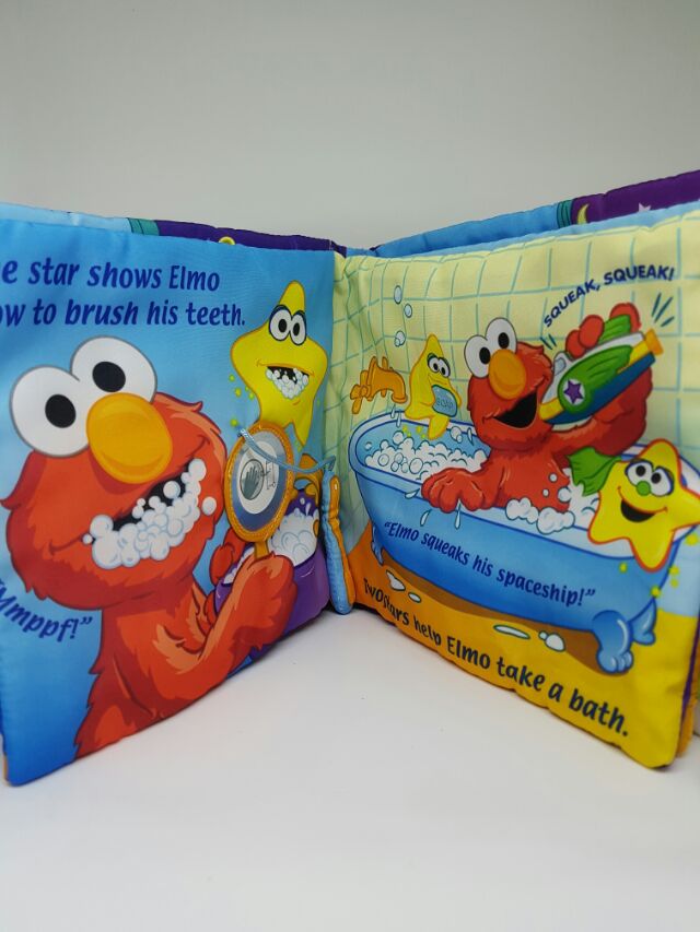 หนังสือผ้า Elmo เสริมพัฒนาการเด็กเล็ก ซักได้