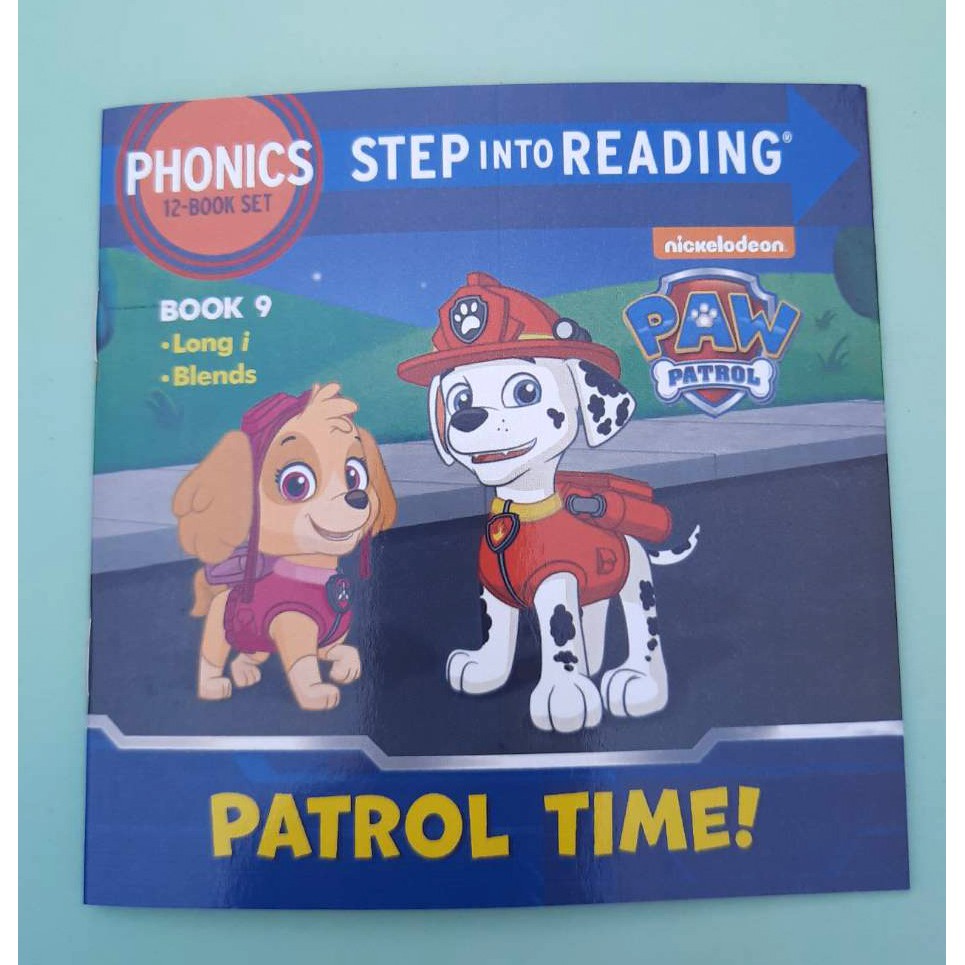 (ใช้โค้ดรับcoinคืน10%ได้)  *กล่องตำหนิ* หนังสือหัดอ่านภาษาอังกฤษเล่มเล็ก PAW PATROL Phonics Collection 12 NEW Books