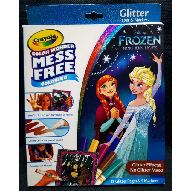 CRAYOLA Color Wonder Mess Free Coloring Frozen Glitter Effects! #FROZEN ชุดระบายโฟรเซ่นสีเมจิกกากเพชรมหัศจรรย์