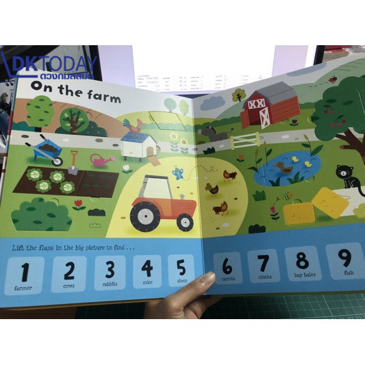 DKTODAY หนังสือ USBORNE LIFT-THE-FLAP NUMBERS (AGE 3+)