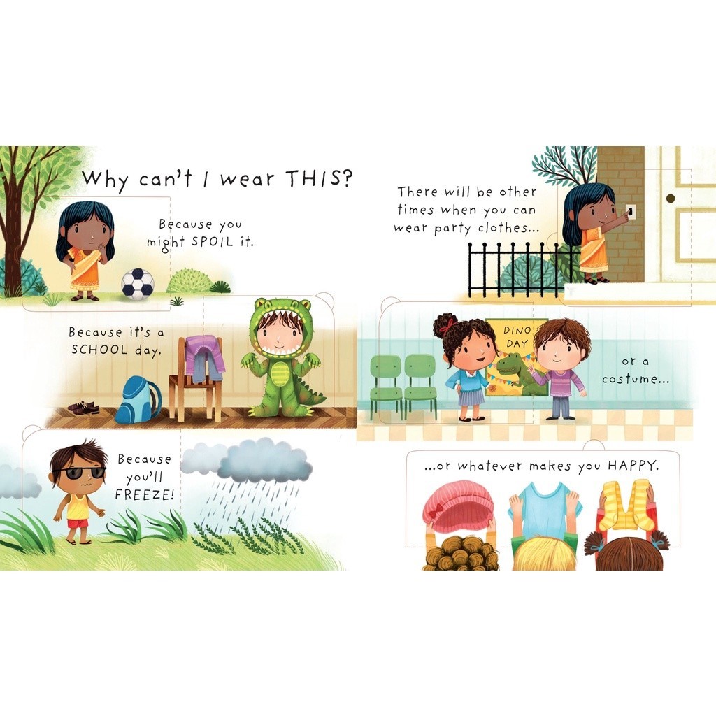 DKTODAY หนังสือ USBORNE LIFT-THE-FLAP VERY FIRST Q&A :WHY SHOULD I GET DRESSED? (AGE 3+)