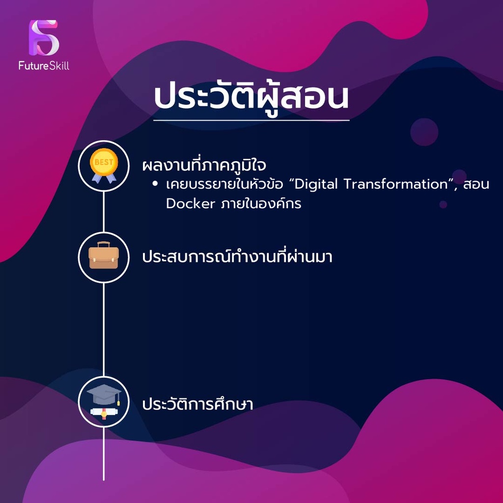 FutureSkill คอร์สเรียนออนไลน์ | ใช้ Docker ลงมือจริง Step-by-step เป็นใน 2 ชม.