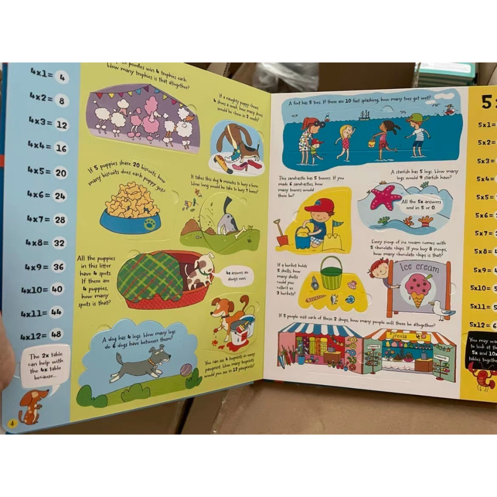 Usborne Lift-The-Flap times tables&strongest,cleverest,deadliest...fiercest, hottest.