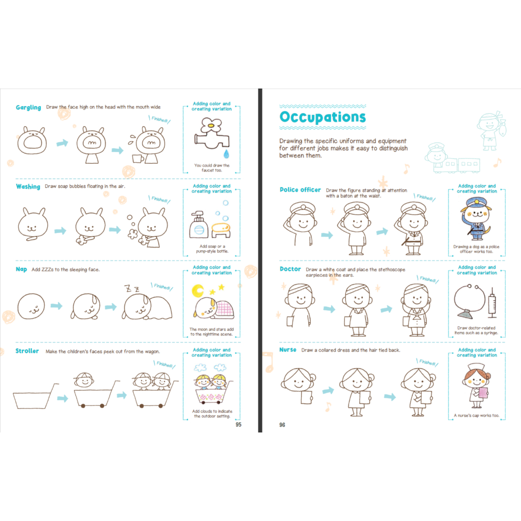 [ΡƉF] หนังสือ How to Draw Cute Doodles and Illustrations: A Step-by-Step Beginner