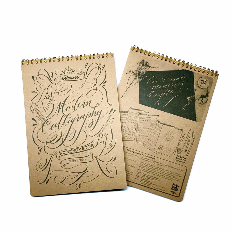 หนังสือฝึกเขียนอักษร Calligraphy Workshop Book โดย Mimin Studio