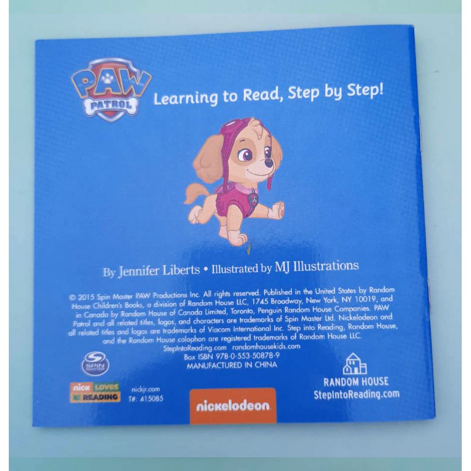 (ใช้โค้ดรับcoinคืน10%ได้)  *กล่องตำหนิ* หนังสือหัดอ่านภาษาอังกฤษเล่มเล็ก PAW PATROL Phonics Collection 12 NEW Books