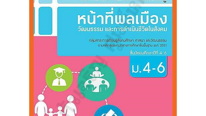 แบบวัดและบันทึกผลการเรียนรู้หน้าที่พลเมือง วัฒนธรรมและการดำเนินชีวิตในสังคมม.4-6 /8858649125200 #อักษรเจริญทัศน์(อจท)