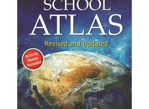 DKTODAY หนังสือ SCHOOL ATLAS WITH CD RIVISED AND UPDATED ( VIVA BOOKS ) **สภาพปกเก่า**