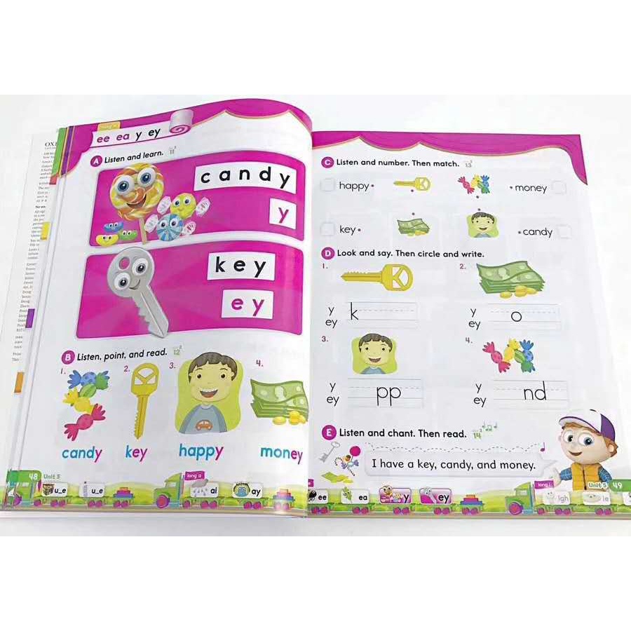 10 เล่ม Oxford phonics world 1-5 หนังสือ ภาษาอังกฤษ หนังสือเรียน พร้อมแบบฝึกหัด สำหรับเด็กวัยประถม