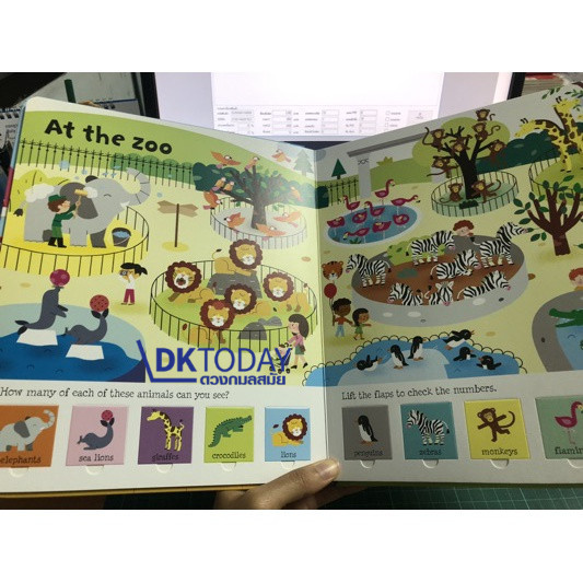 DKTODAY หนังสือ USBORNE LIFT-THE-FLAP NUMBERS (AGE 3+)