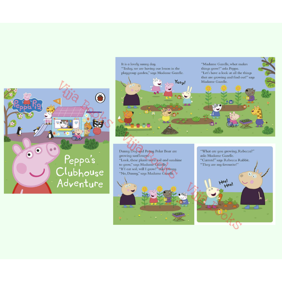 Peppa Pig หนังสือเด็ก นิทาน หมูน้อยเป๊บป้า ภาษาอังกฤษ บอร์ดบุ๊ค Board book เลือกเล่มได้ [Z]