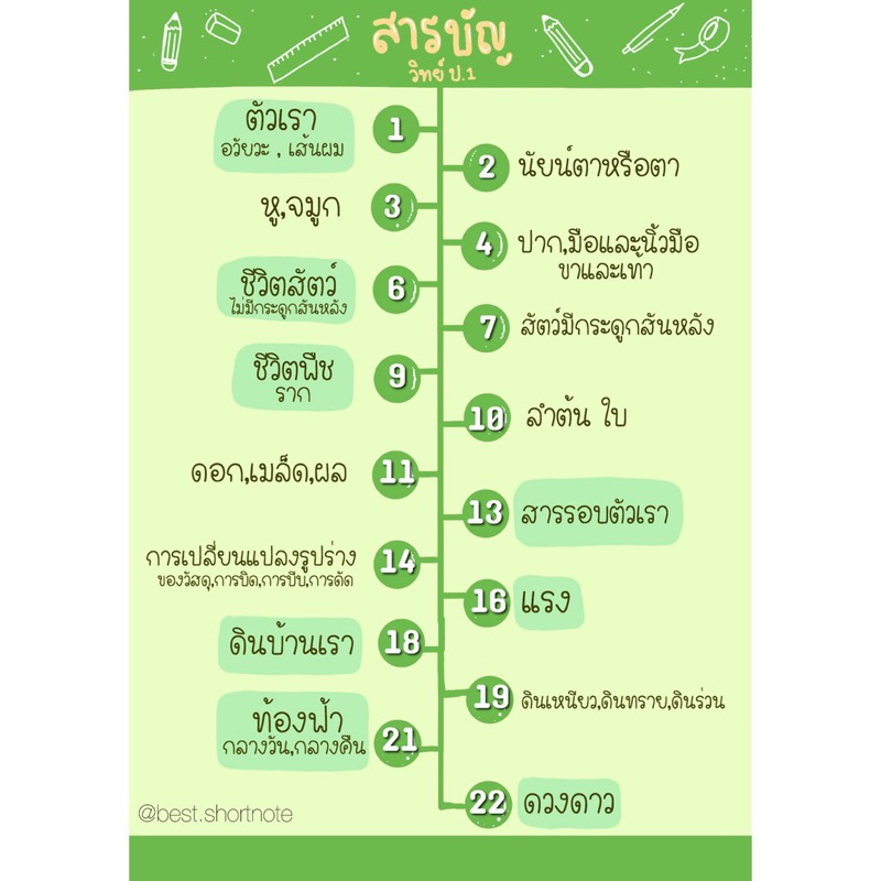 ชีทสรุป ป.1 รวมเล่มครบ 5 วิชาหลัก เตรียมสอบเพิ่มเกรด