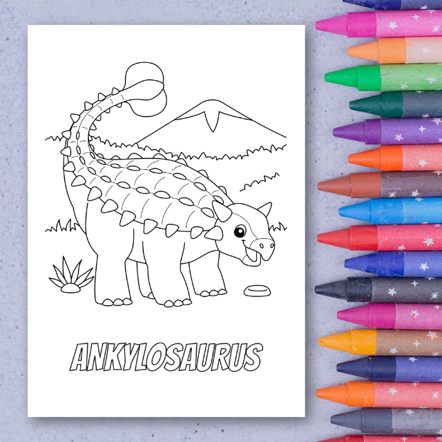 สมุดระบายสีไดโนเสาร์ - Dinosaur Coloring Book