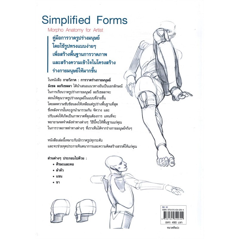 หนังสือ morpho Anatomy for Artist  กายวิภาค ผู้เขียน: มิเชล ลอริเชลลา  สำนักพิมพ์: แอร์โรว์ มัลติมีเดีย