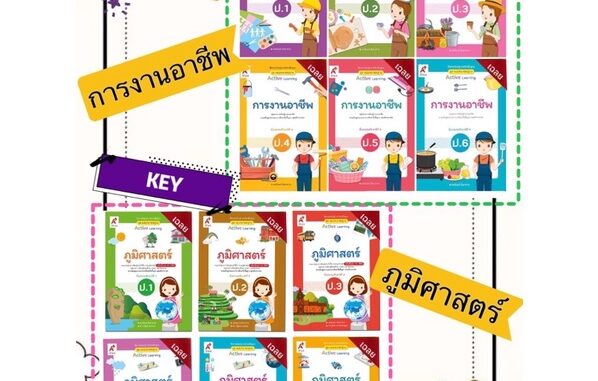 เฉลย key การงานอาชีพ ป.1 - 6 ภูมิศาสตร์ ป.1 - 6 รายวิชาพื้นฐาน ชุด แม่บทมาตรฐาน Active learning