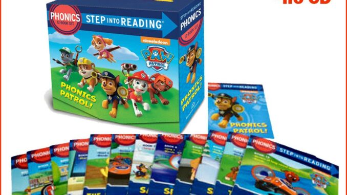 (ใช้โค้ดรับcoinคืน10%ได้)  *กล่องตำหนิ* หนังสือหัดอ่านภาษาอังกฤษเล่มเล็ก PAW PATROL Phonics Collection 12 NEW Books