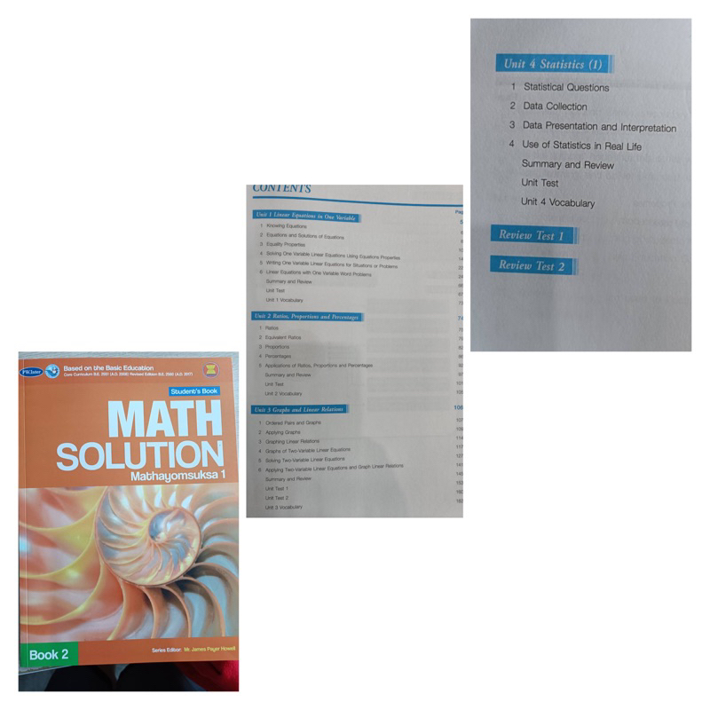 MATH SOLUTION STUDENT BOOK ม.1-3