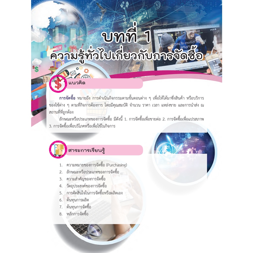 หนังสือเรียนวิชา การจัดซื้อเบื้องต้น 20202-2101