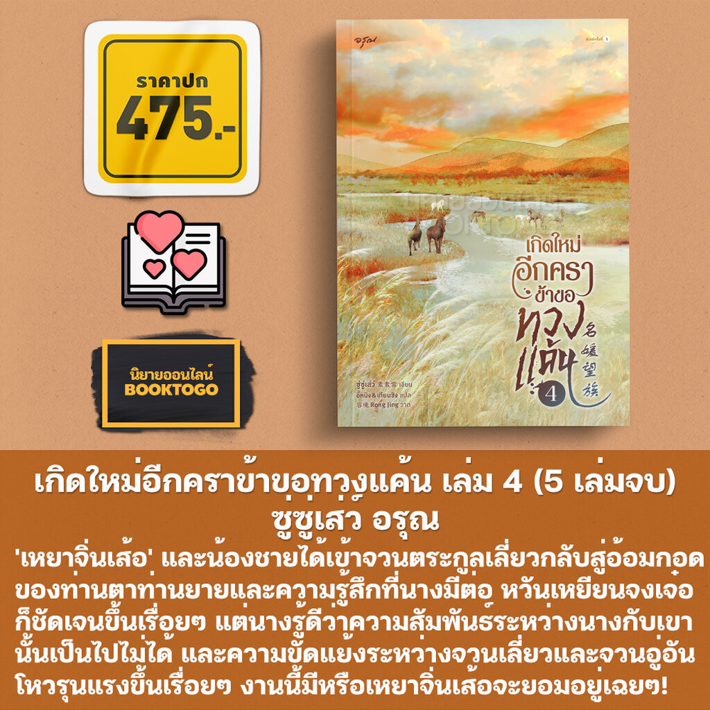 (เริ่มส่ง 1-8/4/67) เกิดใหม่อีกคราข้าขอทวงแค้น เล่ม 1-5 (5 เล่มจบ) ซู่ซู่เส่ว์ อรุณ Aroon