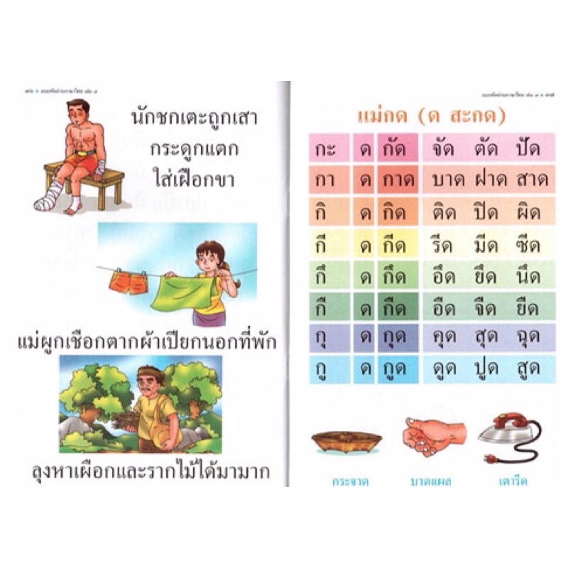 • แบบหัดอ่านภาษาไทย • เล่ม1-4 สำหรับปฐมวัย (ฝึกประสมสระ)