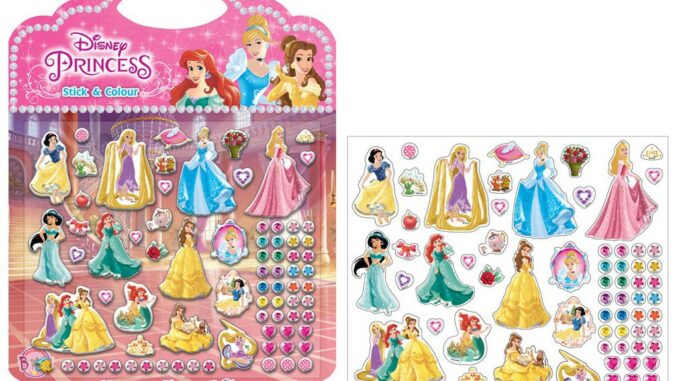 บงกช Bongkoch หนังสือนิทาน ระบายสี และกิจกรรมเสริมทักษะ Disney Princess Happy Ever After Stick & Colour + สติ๊กเกอร์ 3D