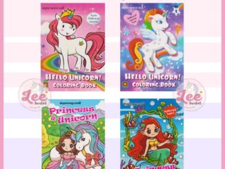 สมุดระบายสี ยูนิคอร์น Unicorn โพนี่ Pony mermaid ระบายสีเด็ก