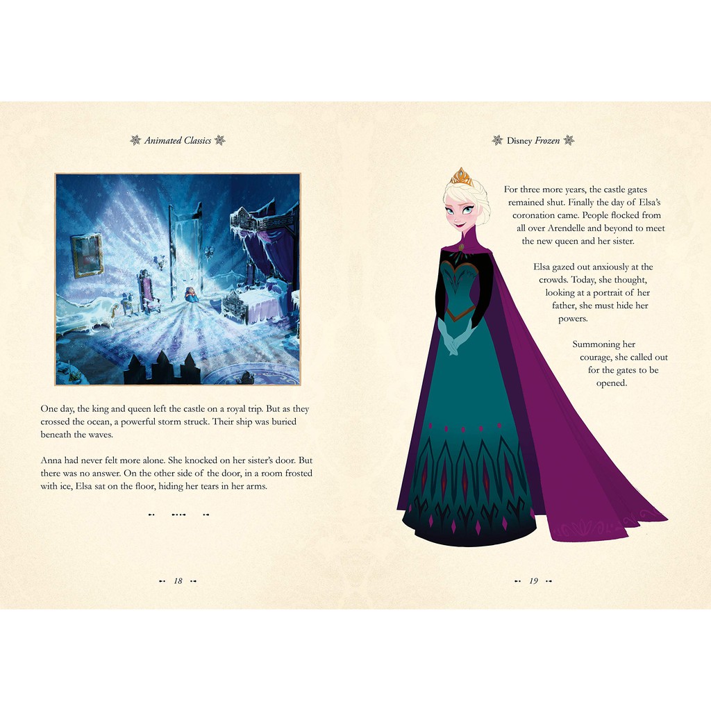 หนังสือนิทานดิสนีย์ Frozen ปกแข็ง สวยงาม รุ่นฟอยล์สีทอง สําหรับเด็ก 69 หน้า