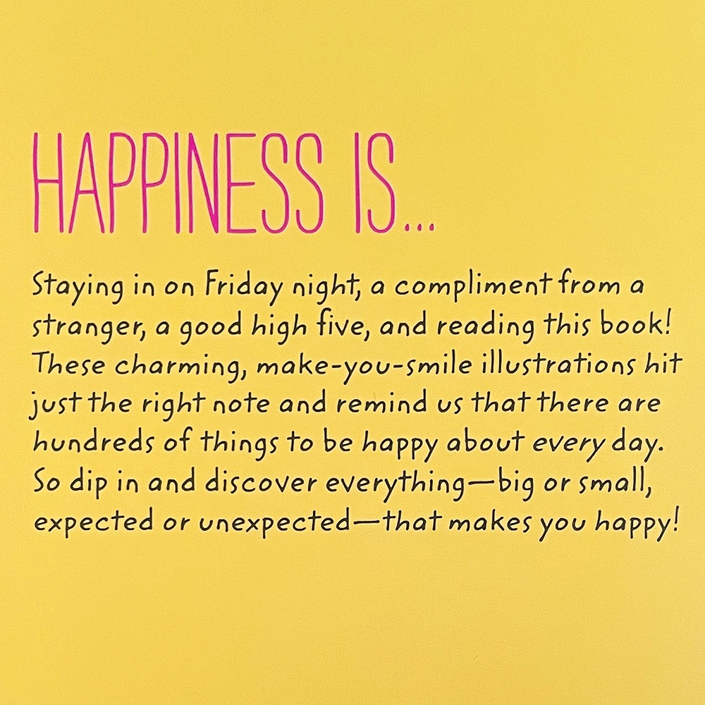 หนังสือภาพการ์ตูน Happiness Is 500 Things To Be Happy about By Lisa Swerling Heart Healing In English ของแท้ สําหรับผู้ใหญ่