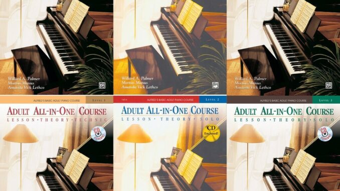 Alfred's Basic Adult Piano Course: Adult All-In-One Level 1-3 (Book Only