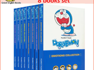 (ใช้โค้ดรับcoinคืน10%ได้) พร้อมส่ง หนังสือการ์ตูนโดเรม่อนภาคภาษาอังกฤษ Doraemon English Comics 8 Books set (Black and White) โดเรมอน