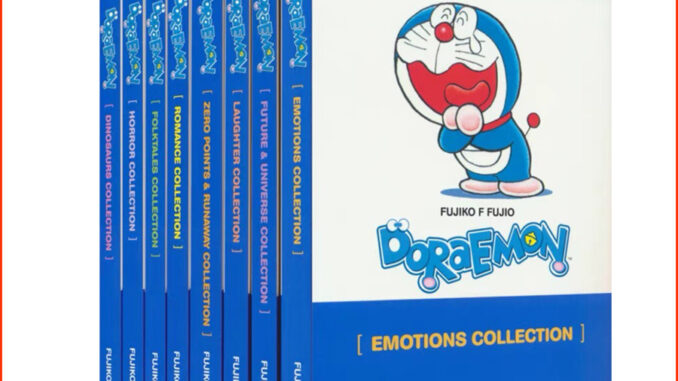 (ใช้โค้ดรับcoinคืน10%ได้) พร้อมส่ง หนังสือการ์ตูนโดเรม่อนภาคภาษาอังกฤษ Doraemon English Comics 8 Books set (Black and White) โดเรมอน