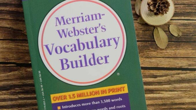 【หนังสือภาษาอังกฤษ】Weiten root dictionary Merriam-Webster's Vocabulary Builder English version